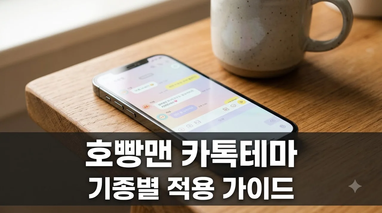 호빵맨 카톡테마 다운로드 및 기종별 완벽 적용 가이드