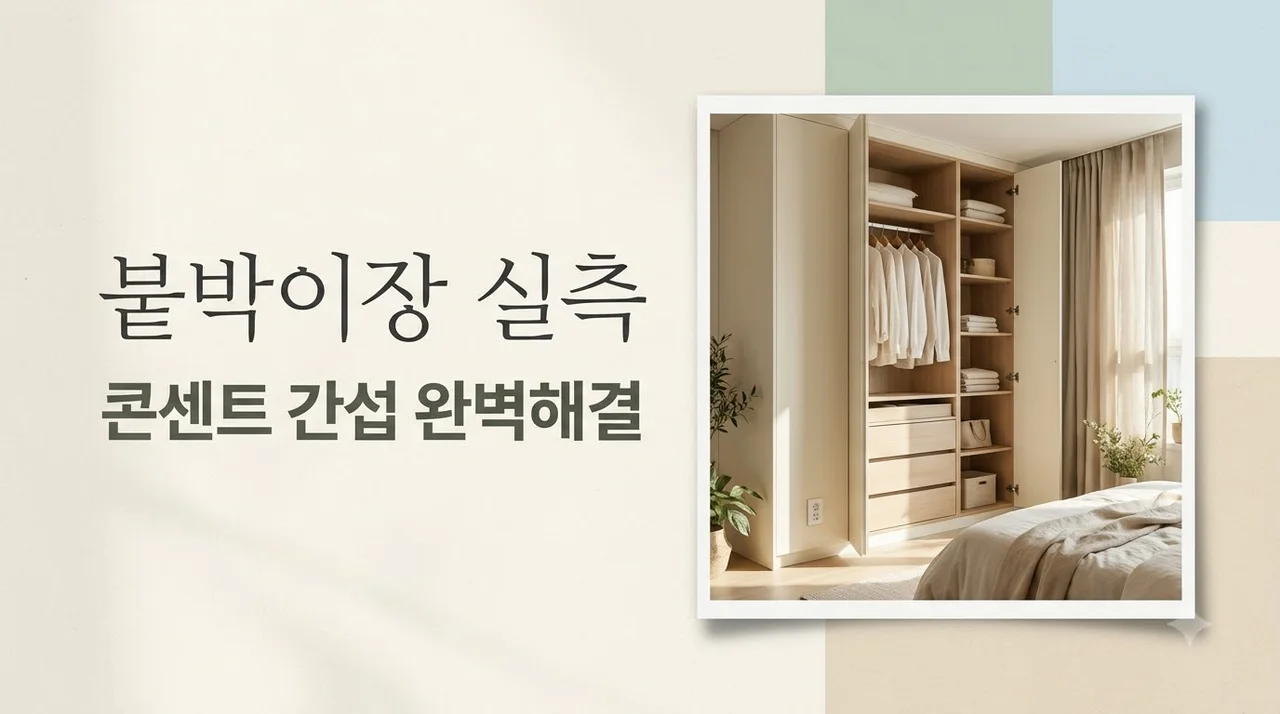 다사동의센트럴파크 붙박이장 실측표 문 열림 콘센트 간섭 해결 팁