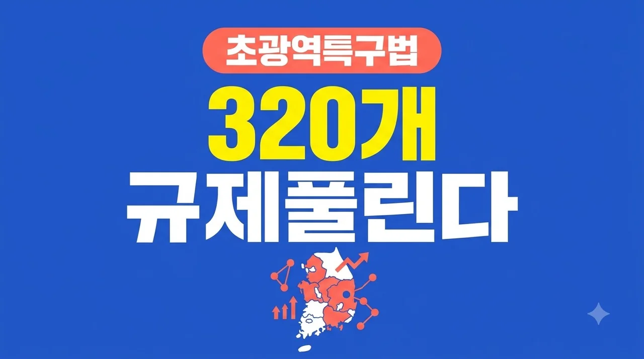 역대 최대 320개 규제 다 푼다.. 초광역특구법 뜻밖의 수혜 지역은?