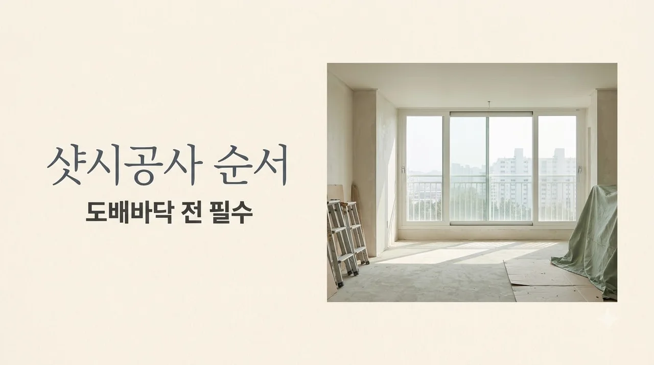 죽곡푸르지오2단지 샷시 교체 순서, 도배·바닥 전 필수 체크