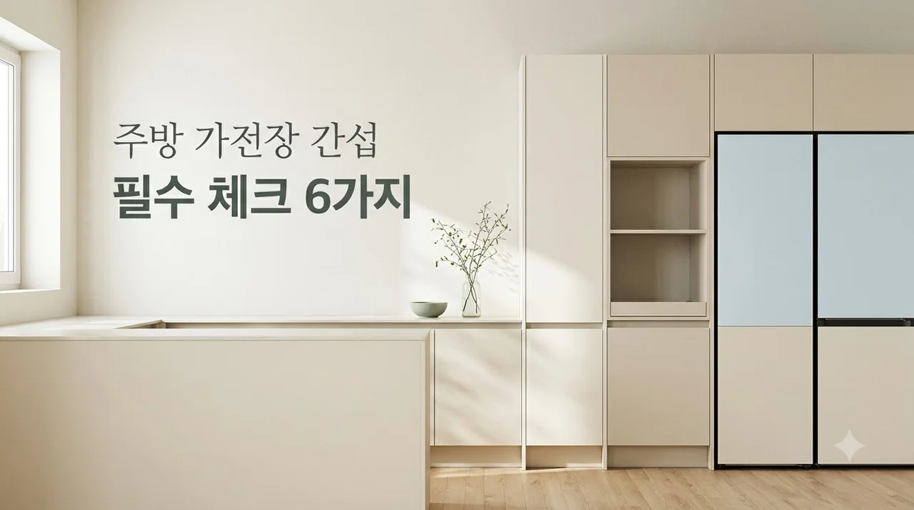 달서SKVIEW 주방 옵션 마감과 가전장 간섭 6가지 해결법