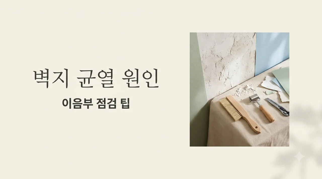 월성삼정그린코아에듀파크 도배, 반복 균열 원인과 해결법