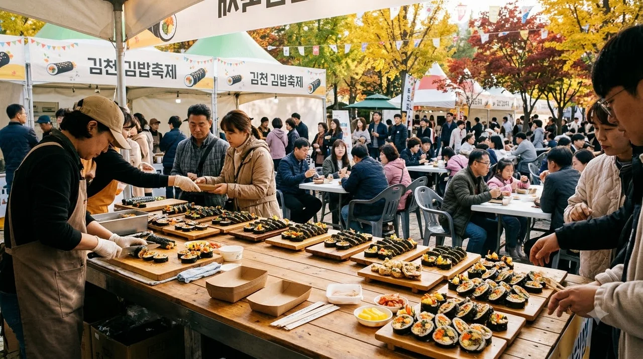 "줄 서서 먹었다".. 김천 김밥축제 직접 다녀오고 놀란 이유 3가지