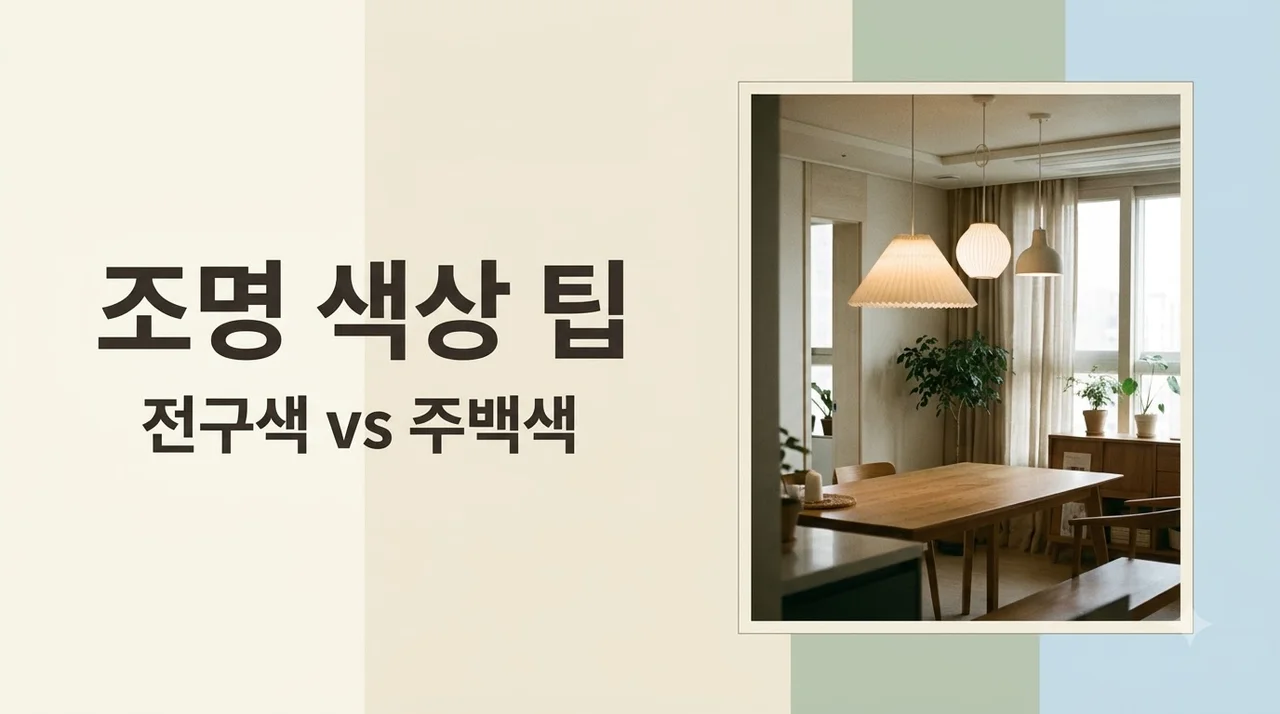 예미지더센트럴 조명 인테리어 전구색 주백색 공간별 선택 팁