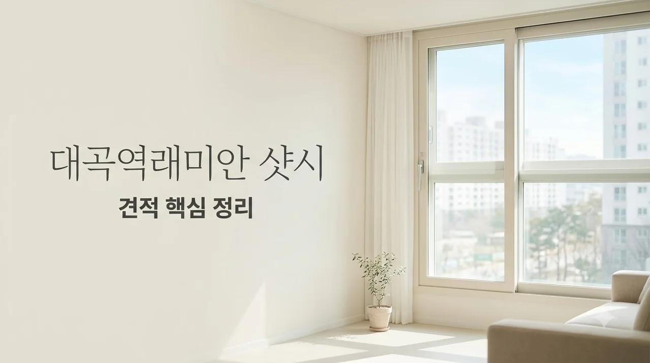 대곡역래미안 샷시 교체 견적 창 개수 유리 사양 양중 총정리