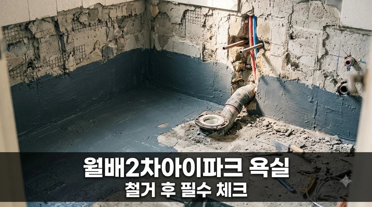 대구 달서구 대구월배2차아이파크 욕실 인테리어 철거 및 방수 필수 체크 6곳