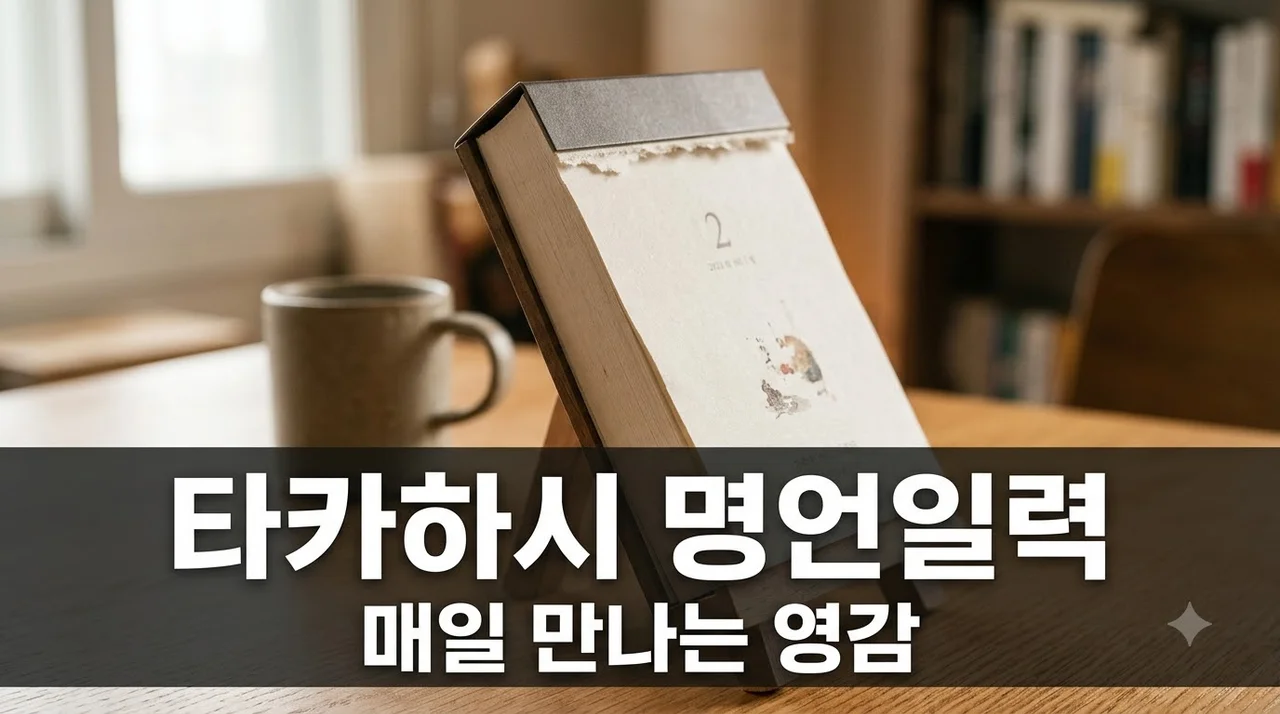 타카하시 명언일력 추천 이유와 365일 마음 챙김 활용법
