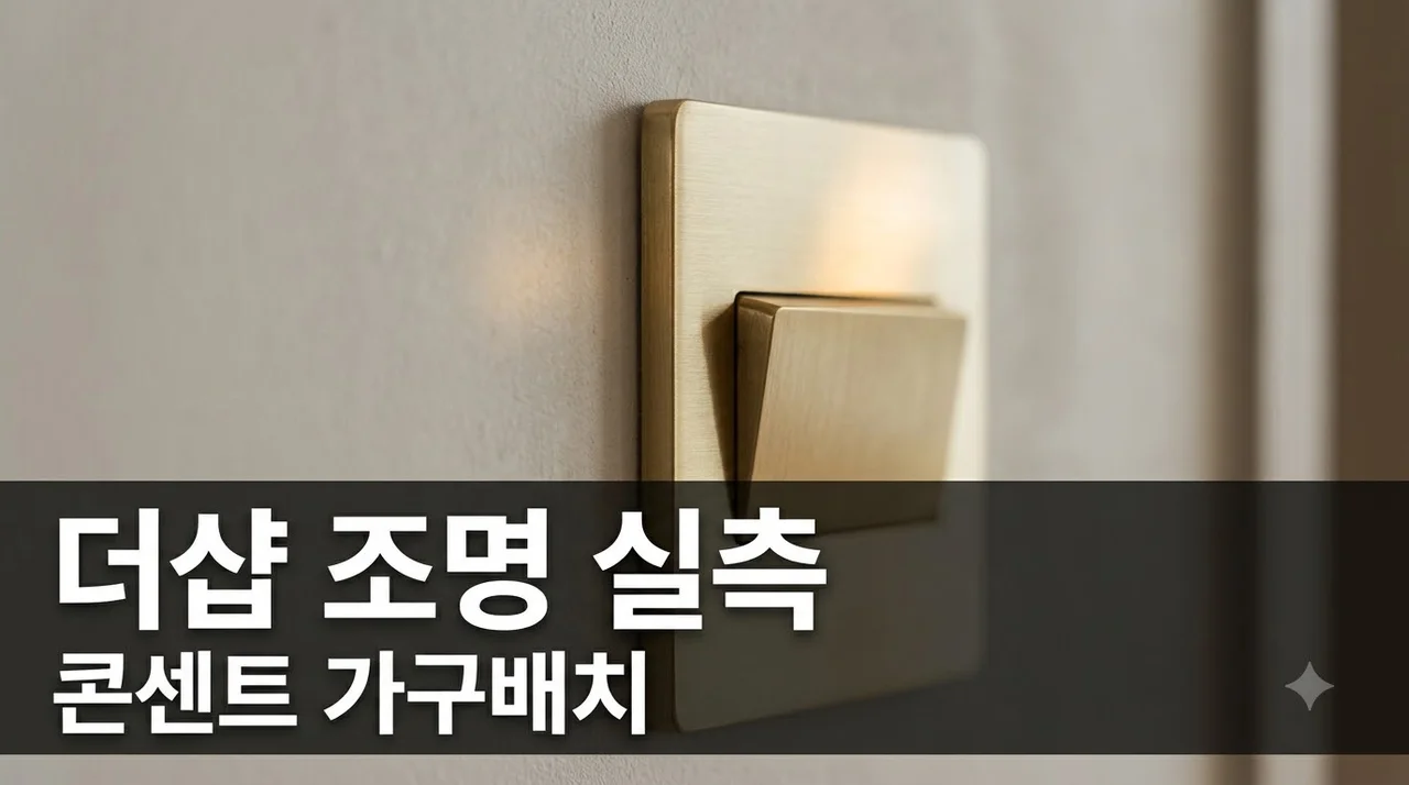 대구 동구 더샵디어엘로 조명 스위치 콘센트 가구배치 실측 순서