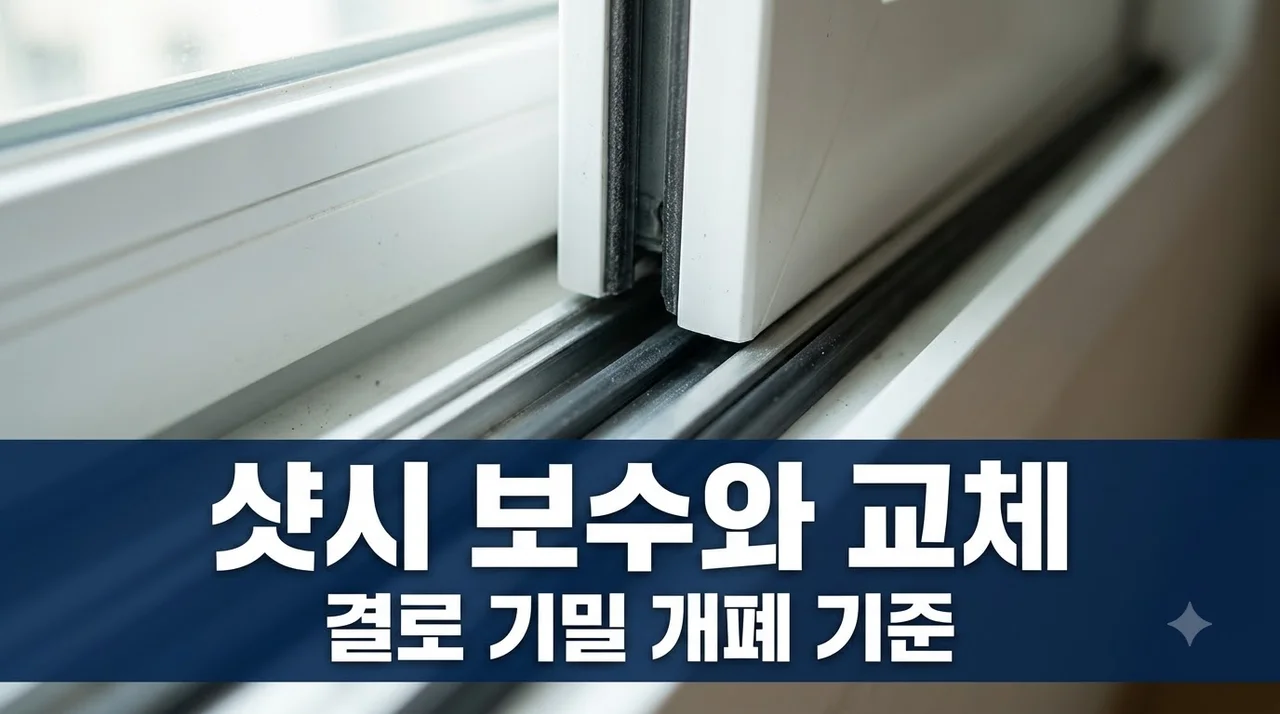 대구노원한신더휴 샷시 교체 vs 부분보수 기밀 결로 개폐 완벽 기준