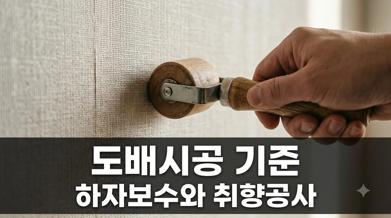 동대구더센트로데시앙 도배, 하자보수 vs 취향시공 구별법