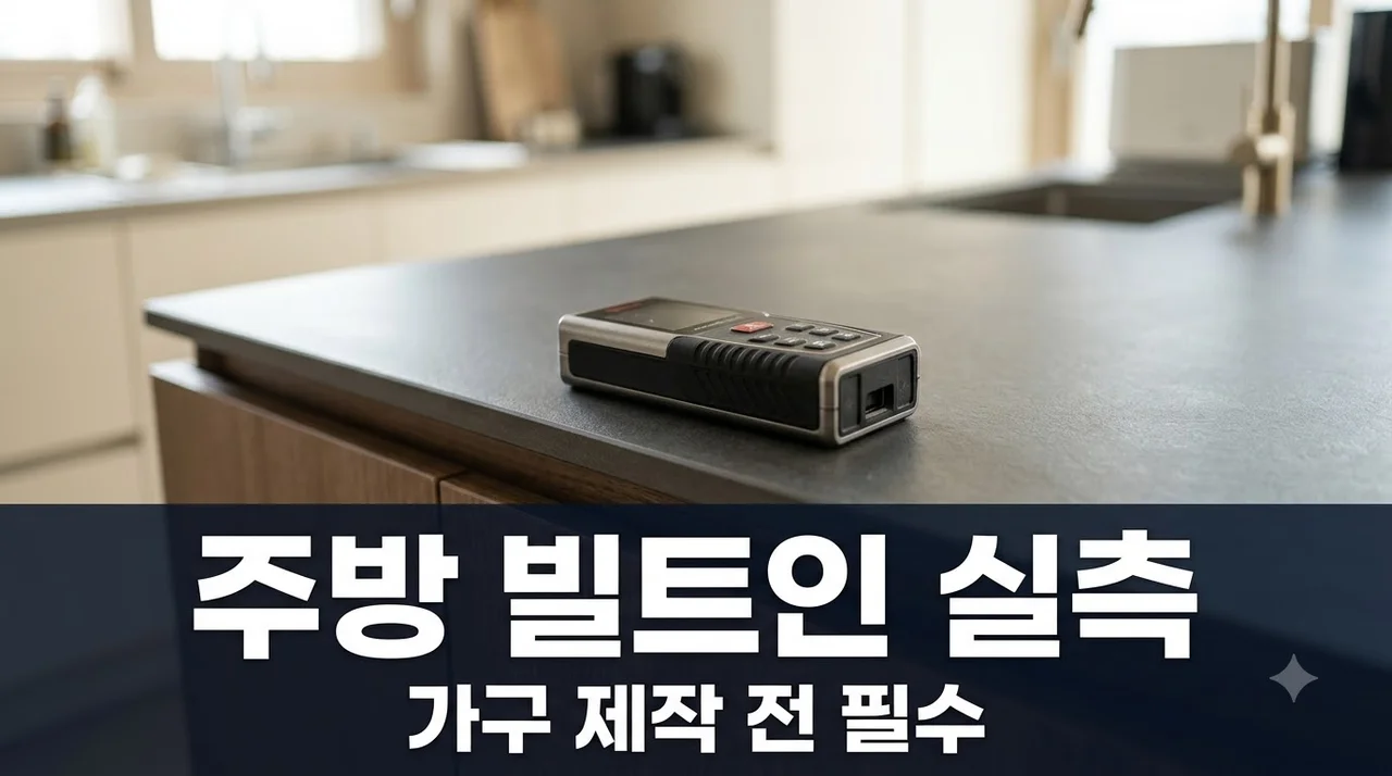 대구 남구 힐스테이트앞산센트럴 주방 빌트인 가전 실측 필수 이유