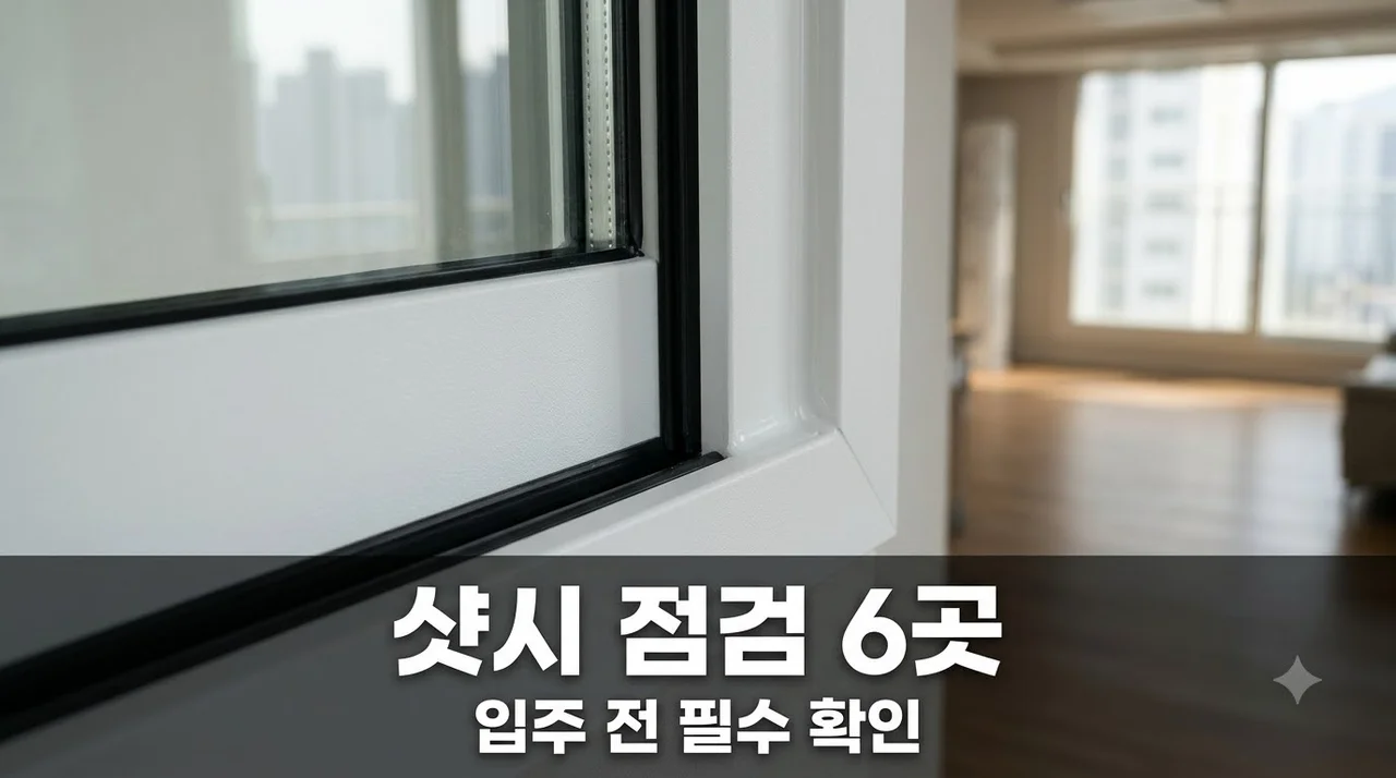 대구 동구 해링턴플레이스동대구 샷시, 입주 전 결로·기밀·배수구를 확인할 6곳