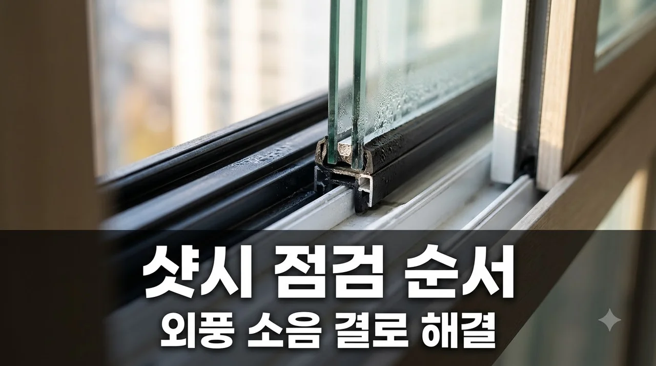 대구 수성구 e편한세상범어 샷시 바람 소음 결로 점검 순서 총정리
