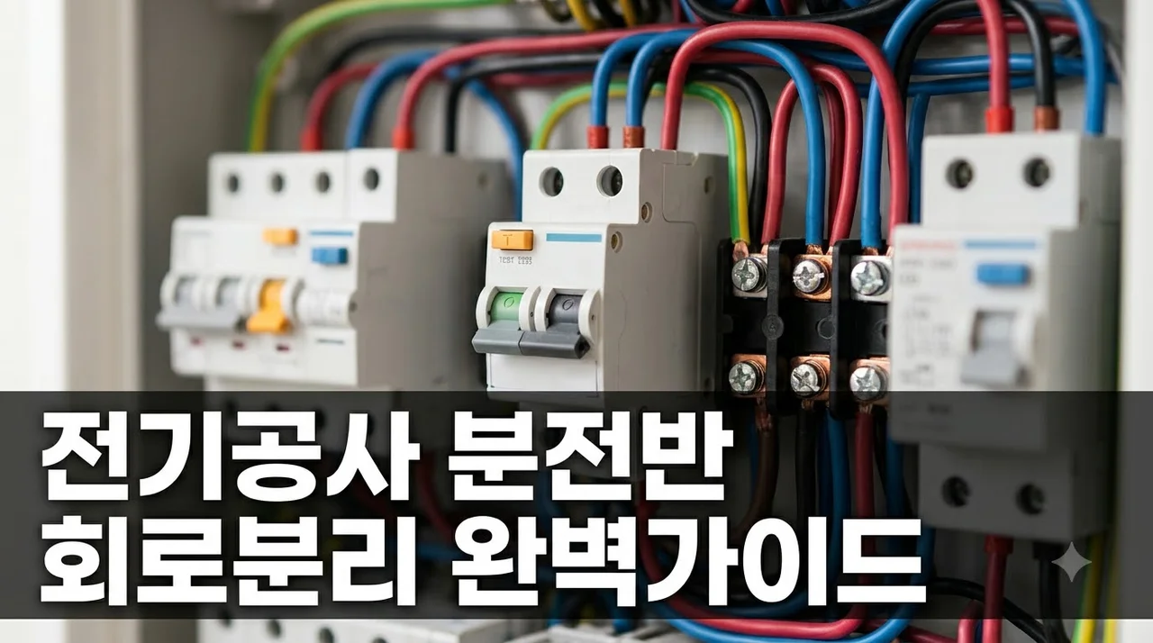 대구 달서구 우방드림시티 전기공사 전 분전반 회로 분리 꿀팁