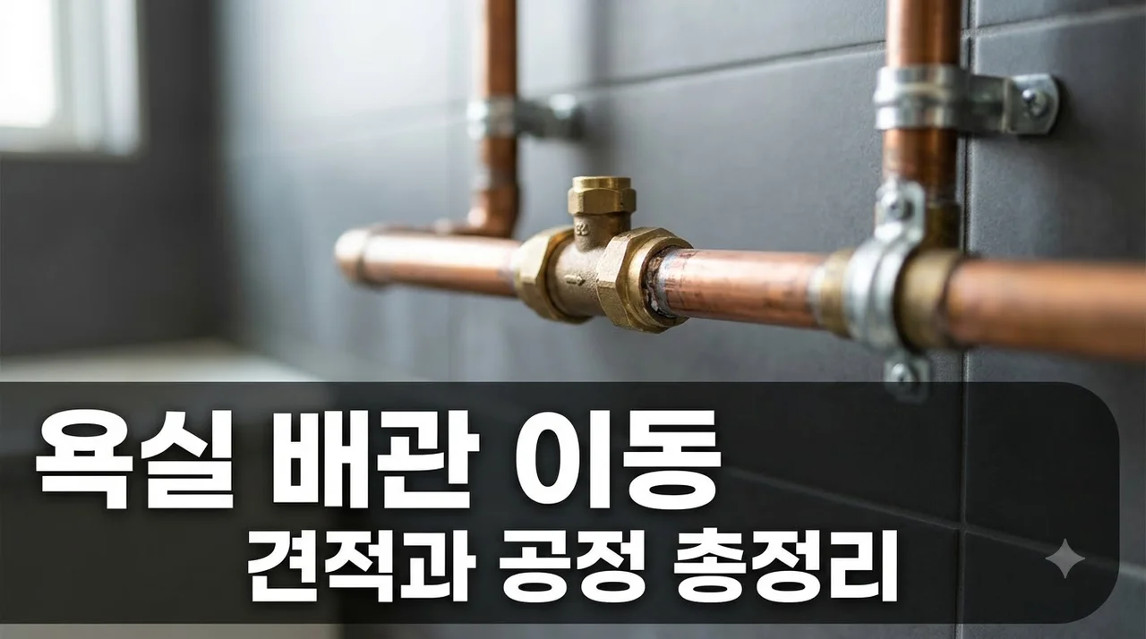 대실역청아람2단지 욕실 급수·배수 위치 이동 견적과 공정