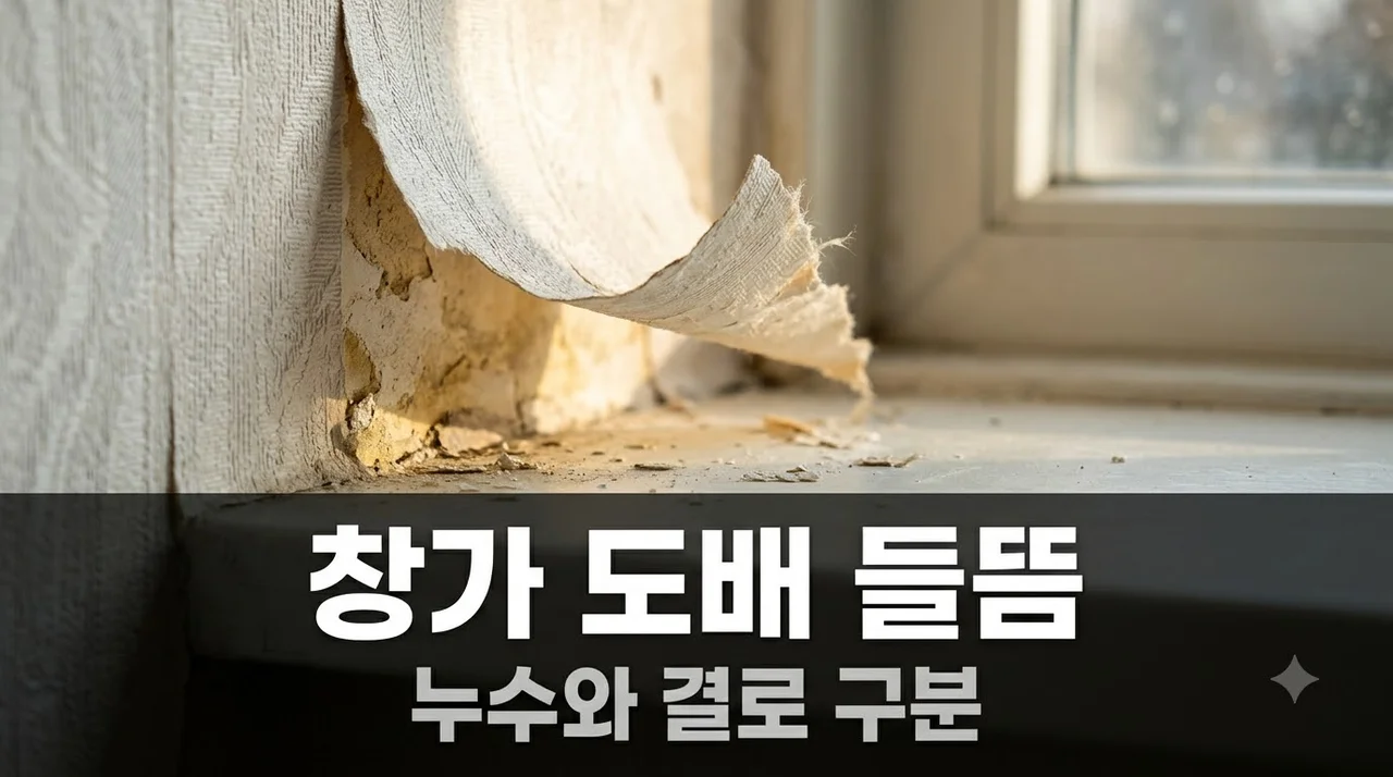 대구 남구 대명역센트럴엘리프 도배, 창가 들뜸 원인과 해결법