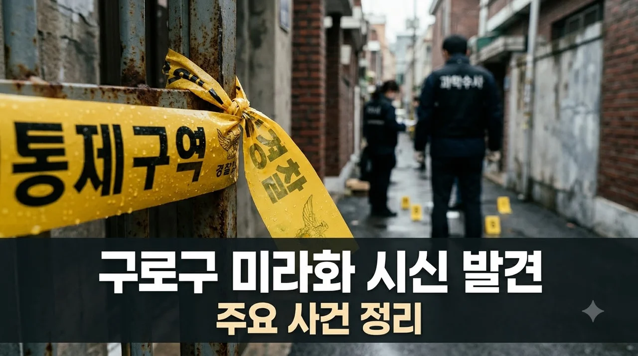 구로구 미라화 시신 발견 사건 개요 및 파악된 주요 쟁점 사항