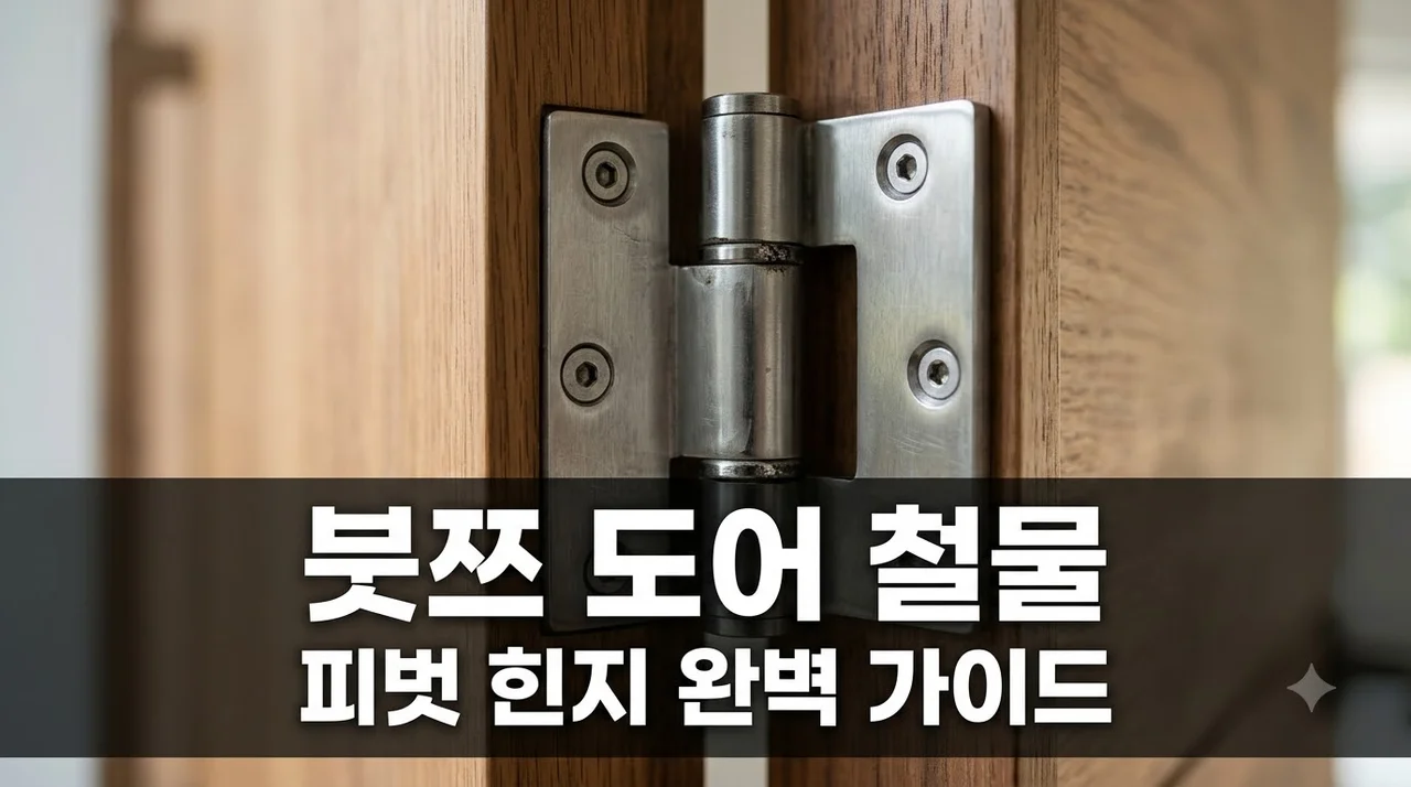 붓쯔 도어 철물 완벽 정리: 피벗 힌지 원리와 교체 가이드