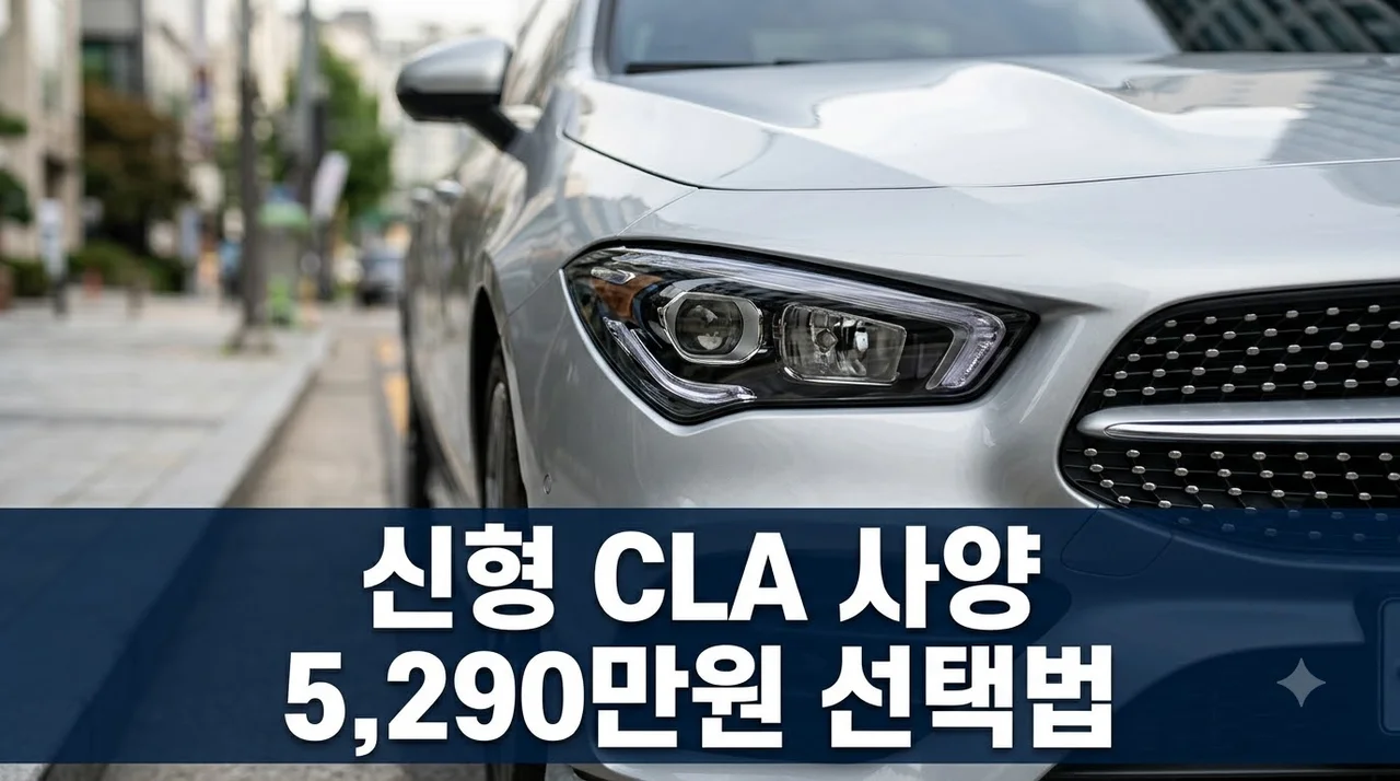 신형 CLA 5,290만원 출시, 내게 맞는 사양과 옵션 추천