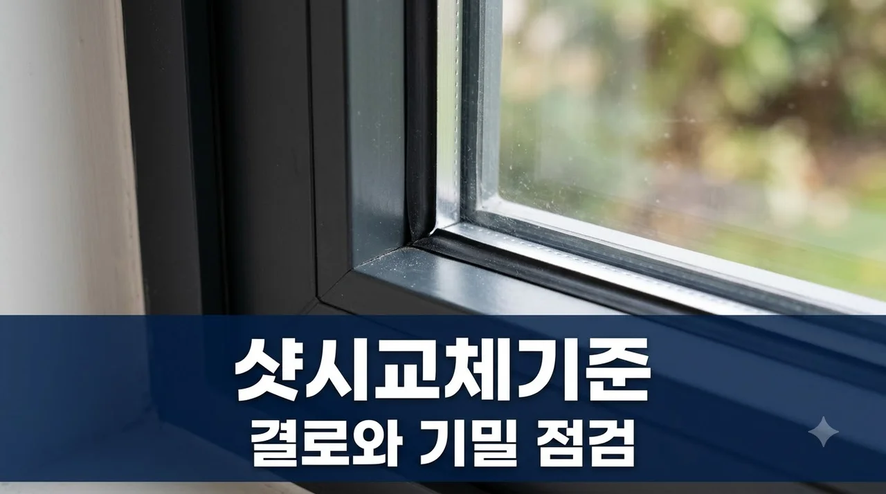 동대구반도유보라 샷시 창호 교체 완벽 기준 가이드