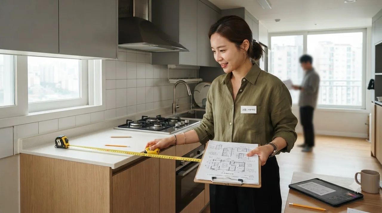 실패 없는 주방 동선을 위한 3단계 통로폭 측정 가이드