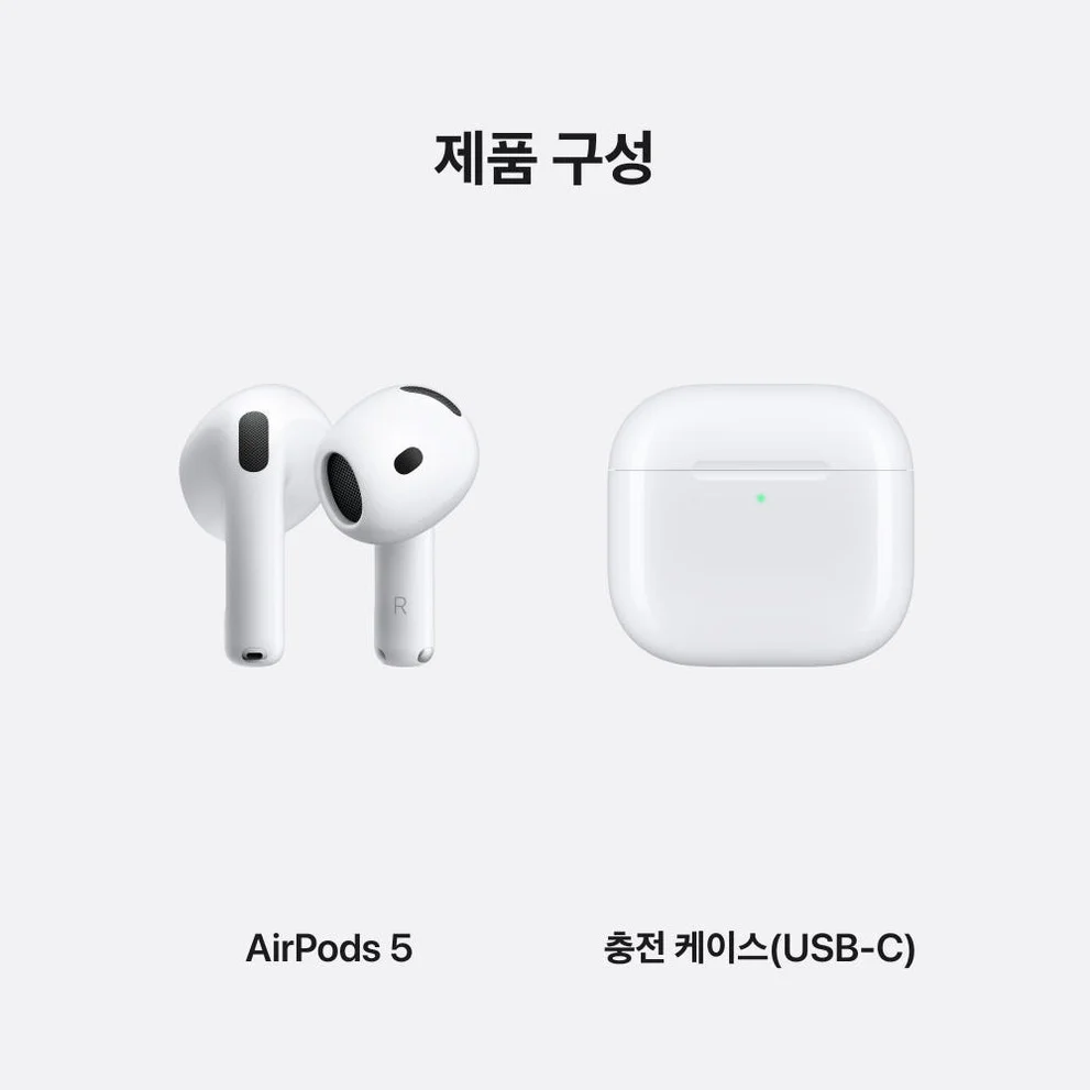 공식 애플 에어팟 5 MKFW4KH/A 상세 이미지 1