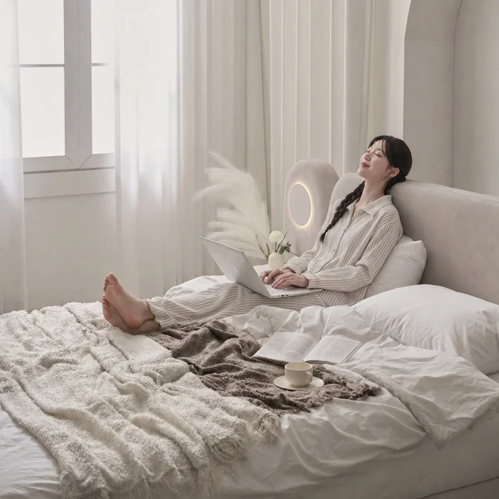 침대프레임 킹 프레임 패브릭 조야원단 다니 호텔 침대 K 상세 이미지 4